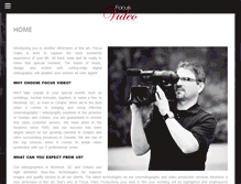 Tablet Screenshot of focusvideo.ca